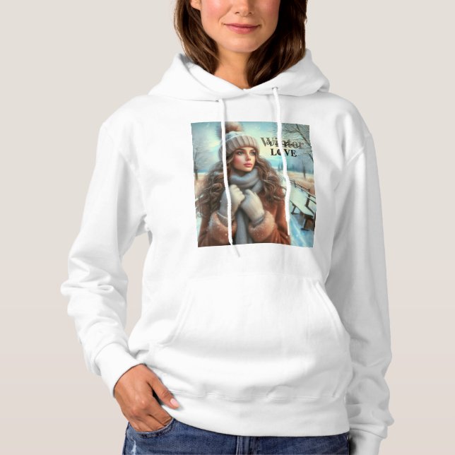 I kärlek vinter t shirt (Framsida)