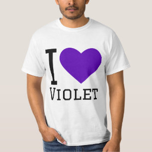 I kärlek violet t shirt