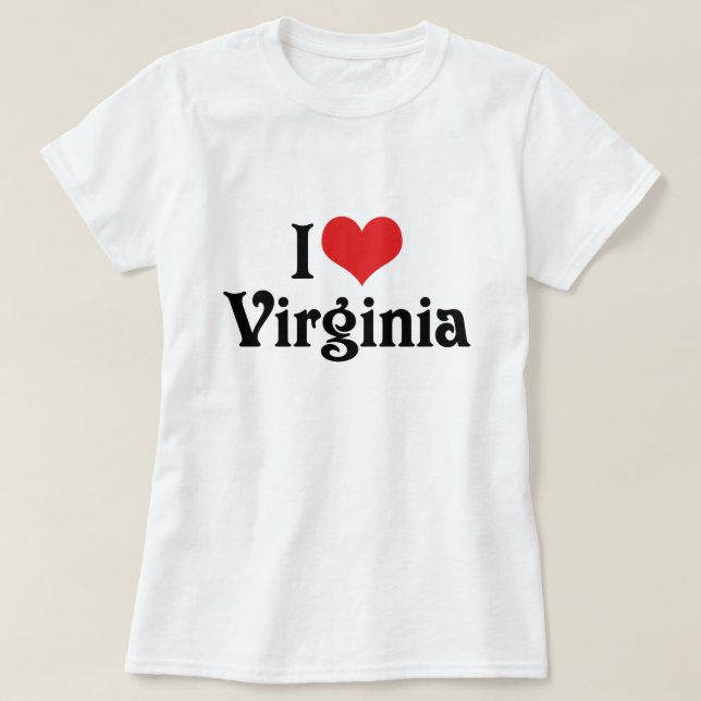 I Kärlek Virginia Tee Shirt (Design framsida)