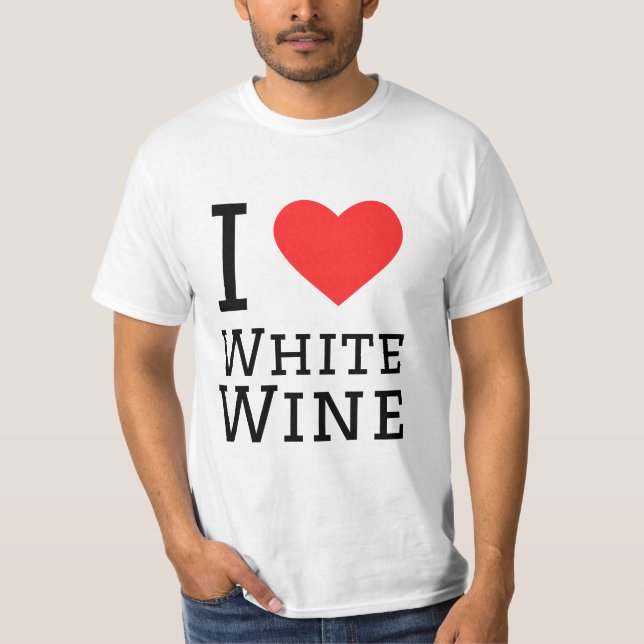 I kärlek, vita vin t shirt (Framsida)
