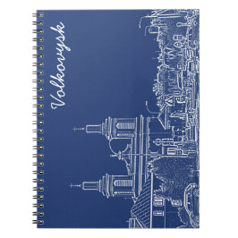 I Kärlek Volkovysk Belarus Architecture Cathedral Anteckningsbok