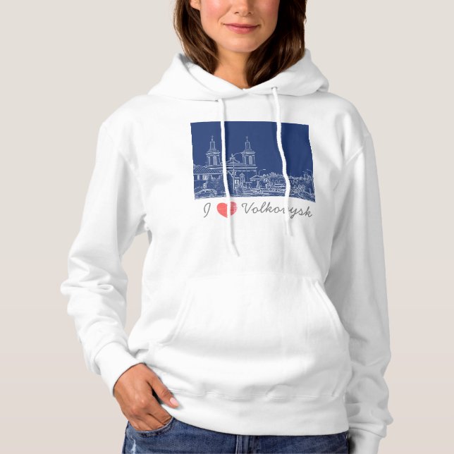 I Kärlek Volkovysk Belarus Architecture Cathedral T Shirt (Framsida)