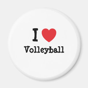 I kärlek Volleyball-anpassningsbar personlig Magnet