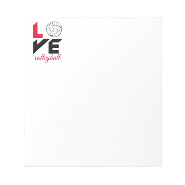 I Kärlek volleyball Anteckningsblock (Framsida)