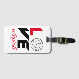 I Kärlek volleyball Bagagebricka
