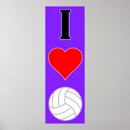 I Kärlek Volleyball / I Heart Volleyball Poster