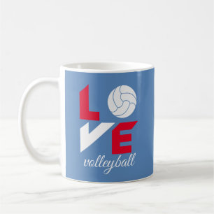 I Kärlek volleyball Kaffemugg
