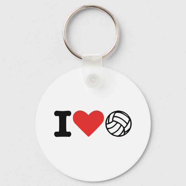 I kärlek volleyball nyckelring (Framsida)