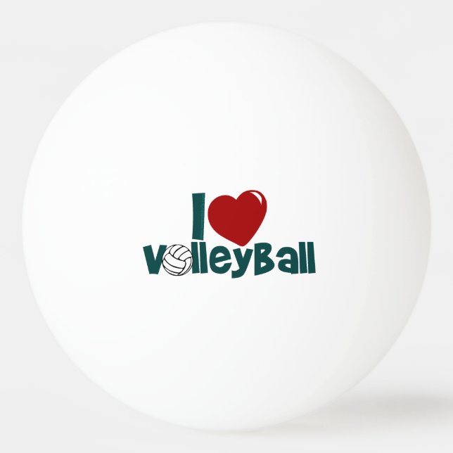 I Kärlek Volleyball Pingisboll (Framsidan)