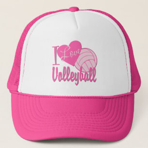 I Kärlek Volleyball Rosa Truckerkeps