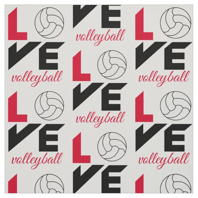 I Kärlek volleyball Tyg (Provkarta)