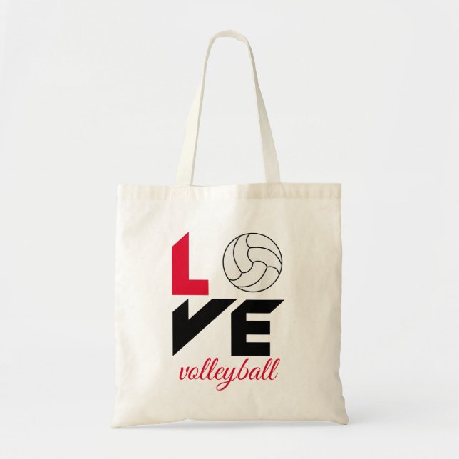 I Kärlek volleyball Tygkasse (Framsidan)