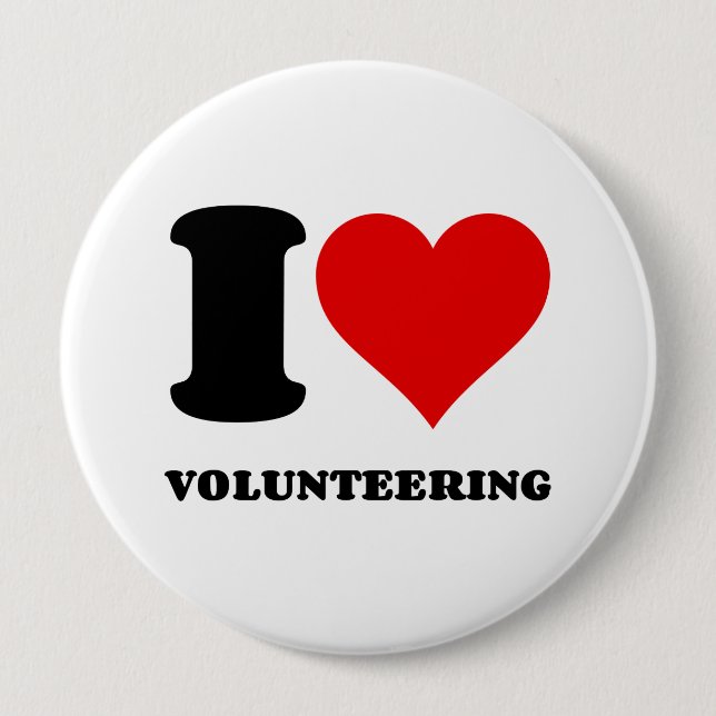 I KÄRLEK VOLUNTEERING KNAPP (Framsida)