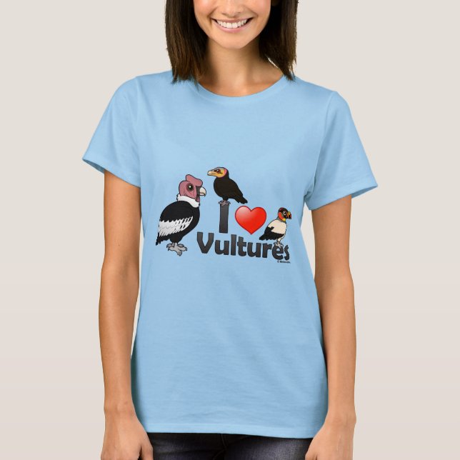 I Kärlek Vultures (Sydamerika) Tee Shirt (Framsida)