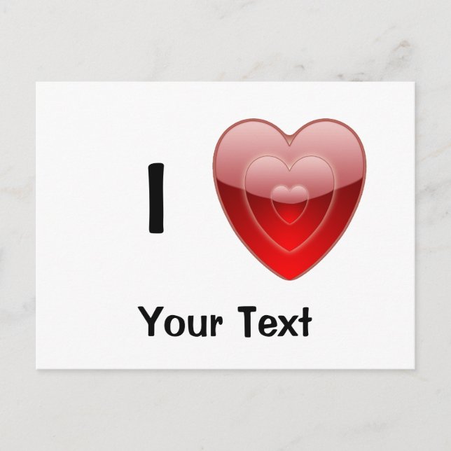 I Kärlek-vykort Vykort (Framsida)