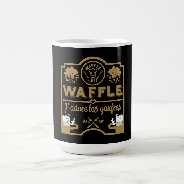 I kärlek Waffles Magisk Mugg (Center)