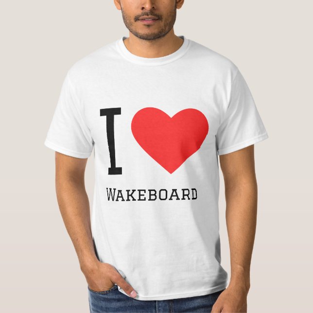 I kärlek wakeboard t shirt (Framsida)