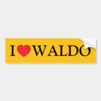 I Kärlek Waldo Bildekal