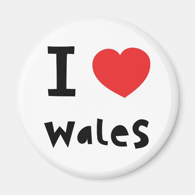 I kärlek Wales magnet (Framsidan)