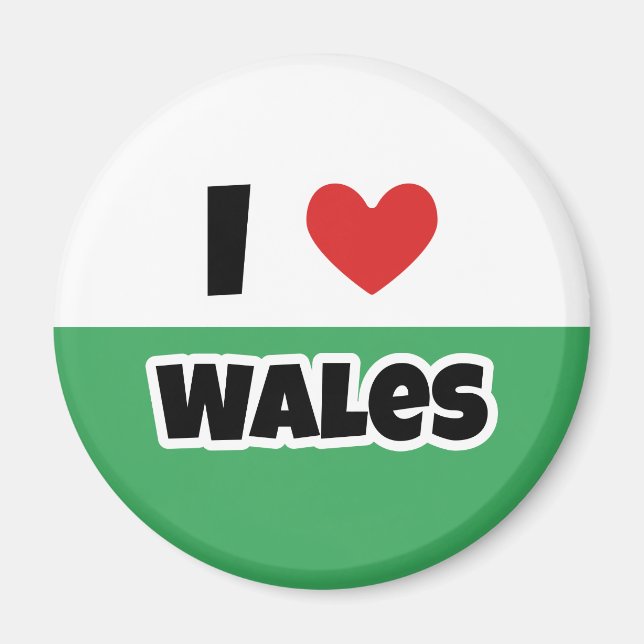 I kärlek Wales Magnet (Framsidan)