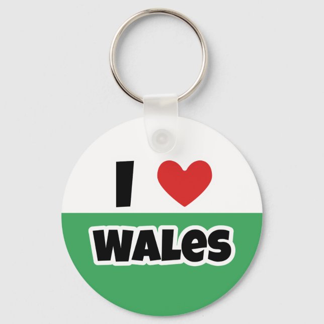 I kärlek Wales Nyckelring (Framsida)