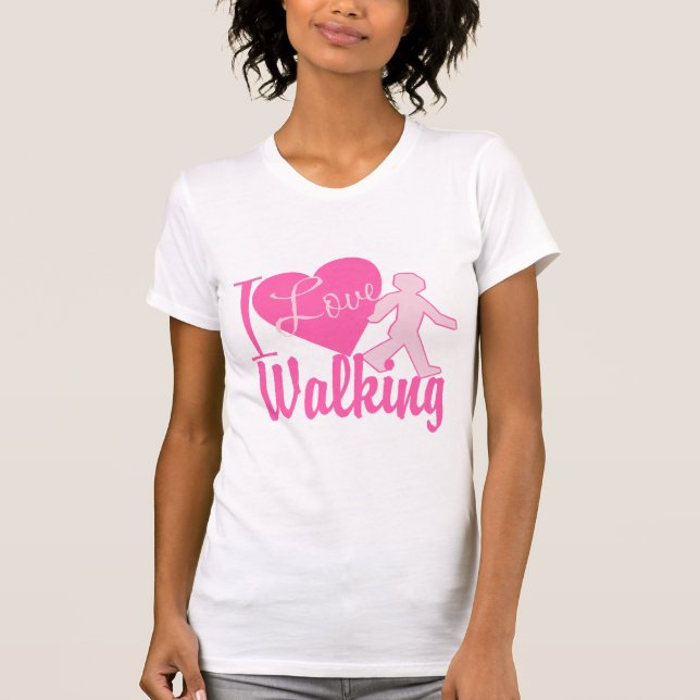 I Kärlek Walking T-shirt (Framsida)