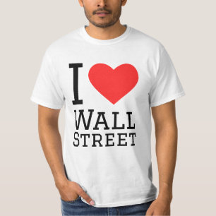 I KÄRLEK WALL STREET T SHIRT