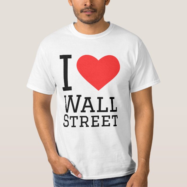 I KÄRLEK WALL STREET T SHIRT (Framsida)