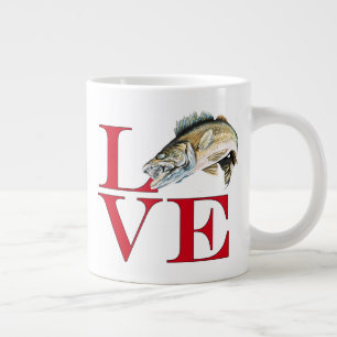 I Kärlek Walleye Jumbo Mugg