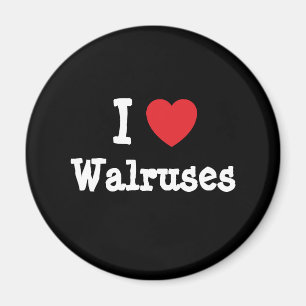 I kärlek Walruses anpassningsbar personlig Magnet