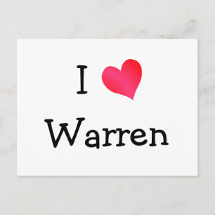 I Kärlek Warren Vykort