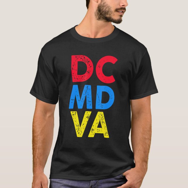 I Kärlek Washington D C DMV Native 2 T Shirt (Framsida)