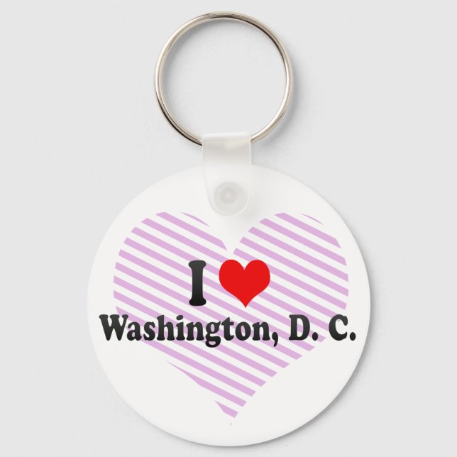 I Kärlek Washington, D. C., Förenade Stater Nyckelring (Framsida)