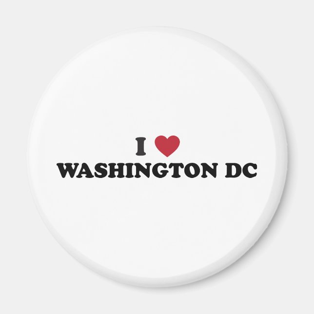 I Kärlek Washington DC Magnet (Framsidan)