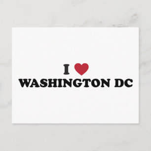 I Kärlek Washington DC Vykort