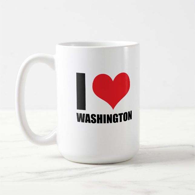 I kärlek Washington Kaffemugg (Vänster)