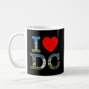 I Kärlek Washington Wa Dc Font Kaffemugg