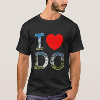 I Kärlek Washington Wa Dc Font T Shirt