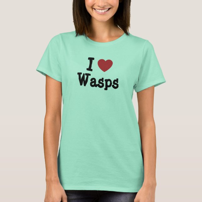 I kärlek Wasps anpassningsbar personlig Tee (Framsida)