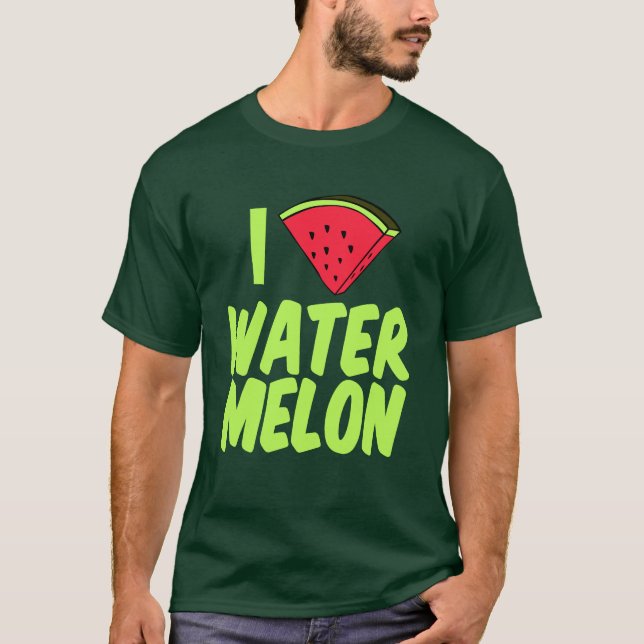 I Kärlek Watermelon Cute Summer Tröja (Framsida)