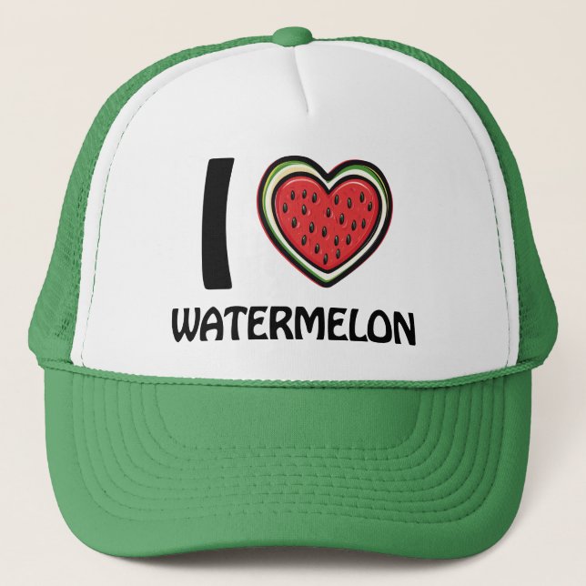 I kärlek Watermelon Keps (Framsida)