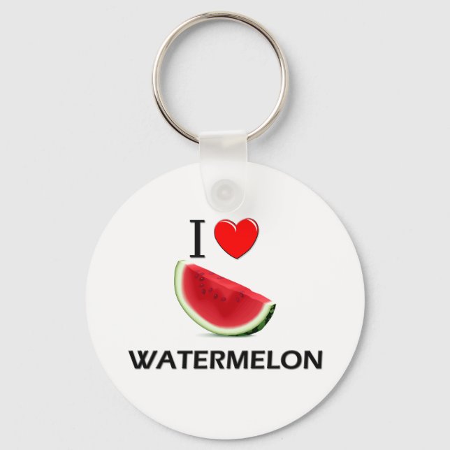 I Kärlek Watermelon Nyckelring (Framsida)