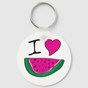 I Kärlek Watermelon Nyckelring