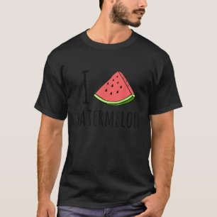 I Kärlek Watermelon Shirt Watermelon Älskare Shirt T