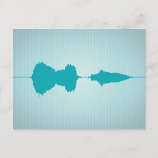 I Kärlek Waveform vykort 1