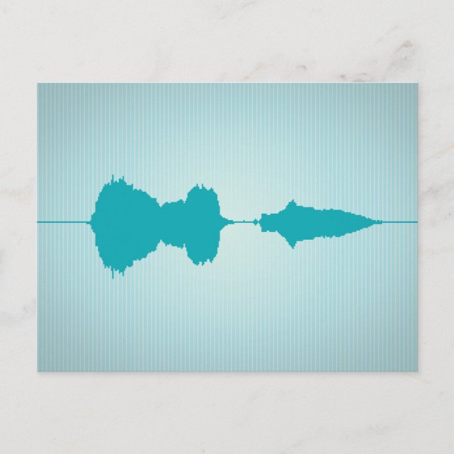 I Kärlek Waveform vykort 1 (Framsida)