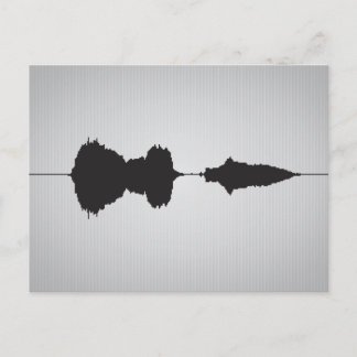 I Kärlek Waveform vykort 4