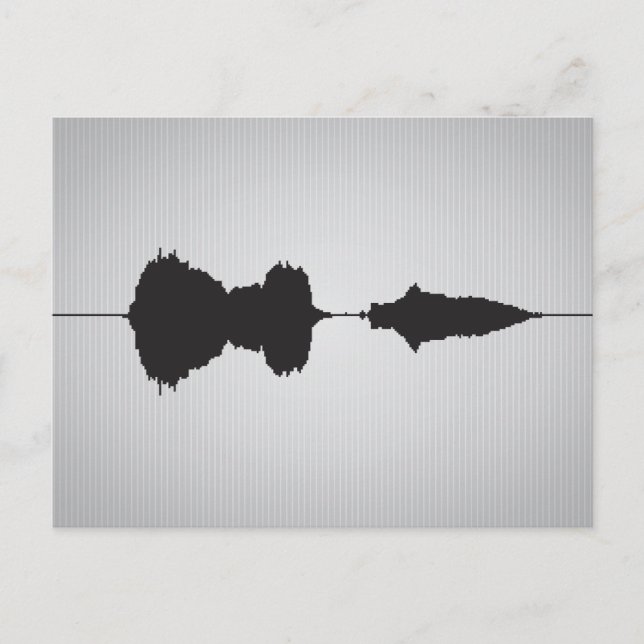 I Kärlek Waveform vykort 4 (Framsida)