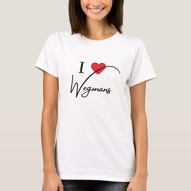 I kärlek wegmans t shirt (Framsida)