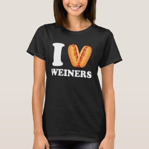 I Kärlek Weiners Hothundars Frankfurter Wiener Fra T Shirt